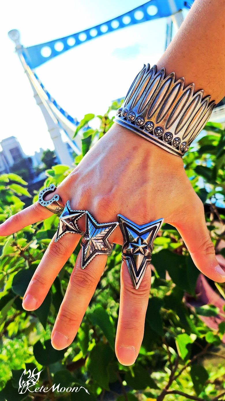 Cody Sanderson-Spike Star立體尖星銀戒