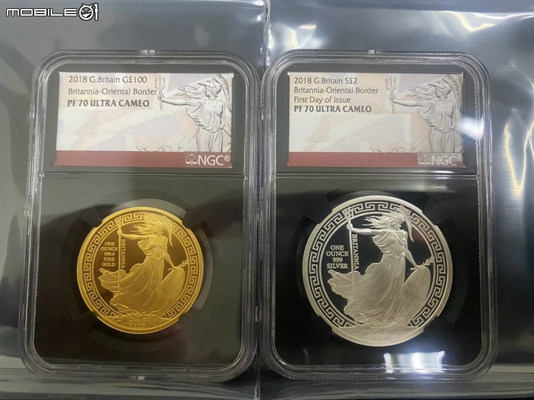 【分享開箱】2018 Great Britain Royal Mint Britannia Oriental Border 1 oz Proof Gold Coin PF70UC & Silver Coin PF70UC FDI 英國皇家鑄幣廠不列顛女神東方邊境一盎司精鑄金銀幣