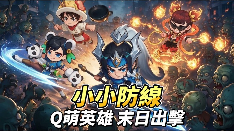 《小小防線：殭屍來襲》9月17日 開啟測試 Q萌末日塔防開戰 英雄集結 隨機技能自由搭配 | 輕鬆放置離線成長 二合養成提升戰力 面對一波波殭屍大軍與巨型BOSS 火力全開爽快割草 守住你的最後防線