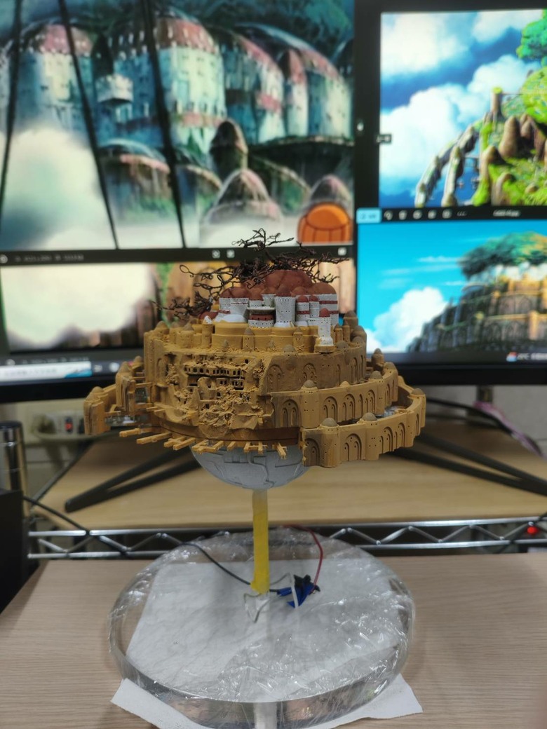 【心得&模型分享】光固化3D列印機購買前的公開說明書「天空之城」
