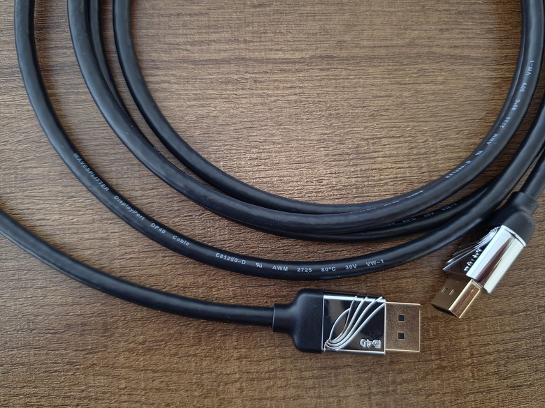 WAVESPLITTER威世波 DisplayPort 2.1 DP80(型號：WST-CDP006) / DP40(型號：WST-CDP003) 公 to 公 傳輸線，一步到位打造你的極致視覺體驗