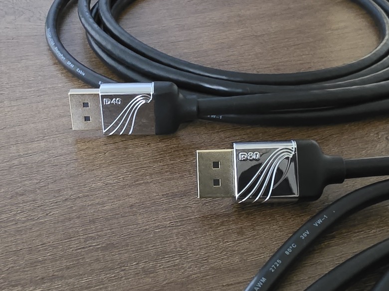 WAVESPLITTER威世波 DisplayPort 2.1 DP80(型號：WST-CDP006) / DP40(型號：WST-CDP003) 公 to 公 傳輸線，一步到位打造你的極致視覺體驗