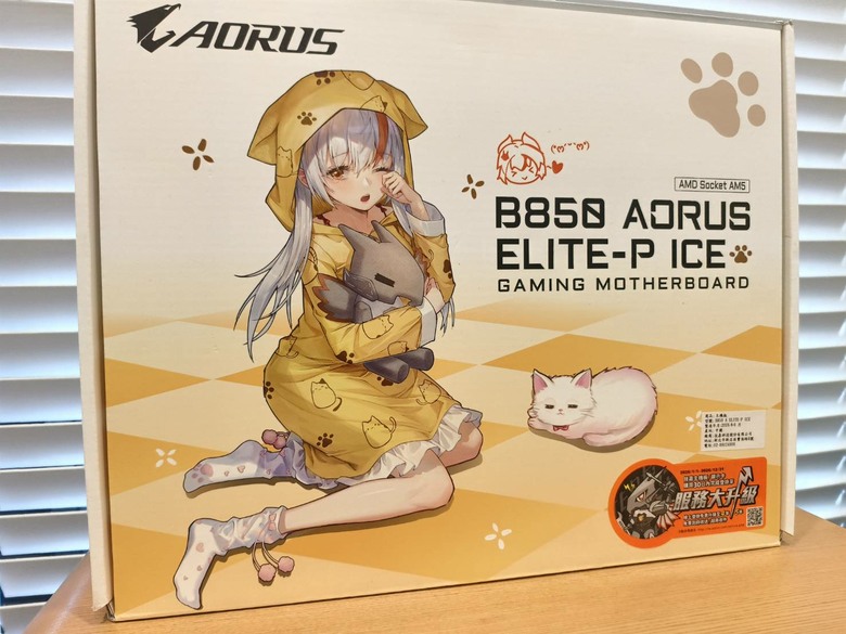 動漫風格貓娘主機板 B850 AORUS ELITE-P ICE ，見識不一樣的雕妹