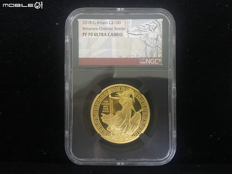 點我看大圖 【分享開箱】2018 Great Britain Royal Mint Britannia Oriental Border 1 oz Proof Gold Coin PF70UC & Silver Coin PF70UC FDI 英國皇家鑄幣廠不列顛女神東方邊境一盎司精鑄金銀幣