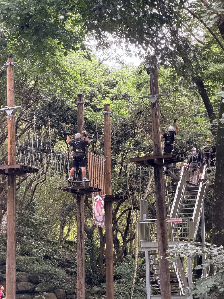 點我看大圖 【南投泰雅渡假村 】親子二日遊當兩天勇士|營火、射箭、竹筒飯與高空繩索