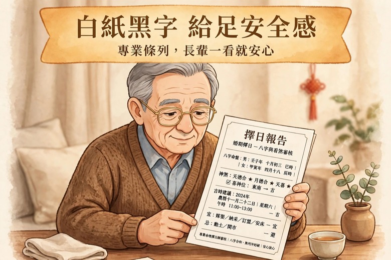 【備婚溝通】搞定長輩的關鍵心理學：為什麼一份專業擇日報告，長輩會秒買單？