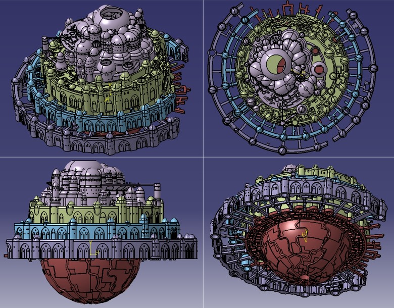【心得&模型分享】光固化3D列印機購買前的公開說明書「天空之城」