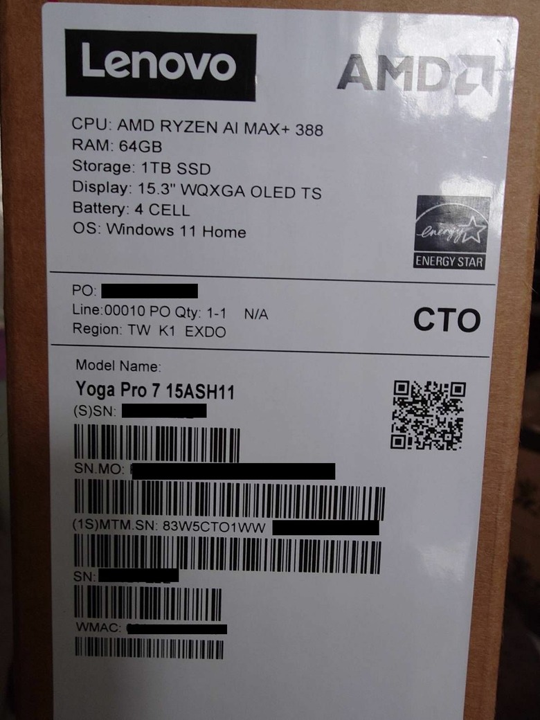 聯想Yoga Pro 7 15 ASH11 簡單開箱,9/12加裝SSD