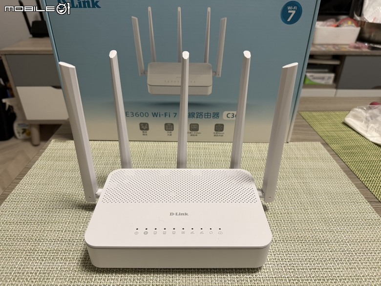 D-Link C36 BE3600 Wi-Fi 7 無線路由器開箱分享