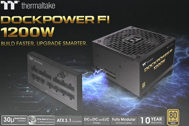 點我看大圖 Thermaltake DOCKPOWER FI 1200W金牌全模組電源開箱
