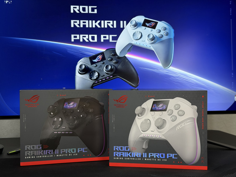 點我看大圖 【開箱|心得】支援8K和熱插拔TMR搖桿的控制器?|ROG Raikiri II Pro PC