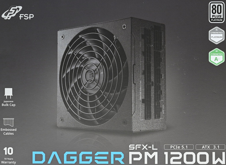 FSP DAGGER PM 1200W白金全模組SFX-L電源開箱