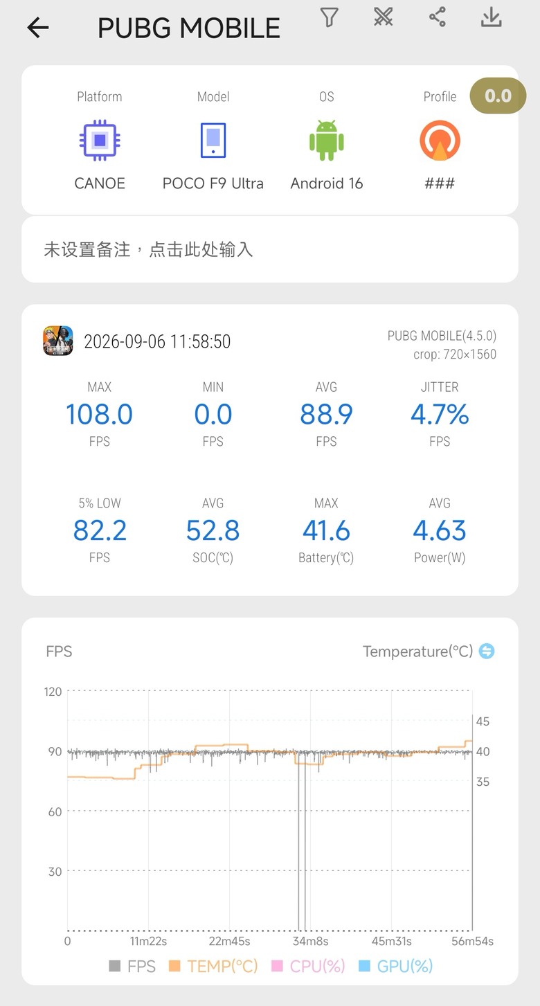 點我看大圖 POCO F9 Ultra PUBG+鳴潮+無盡實測
