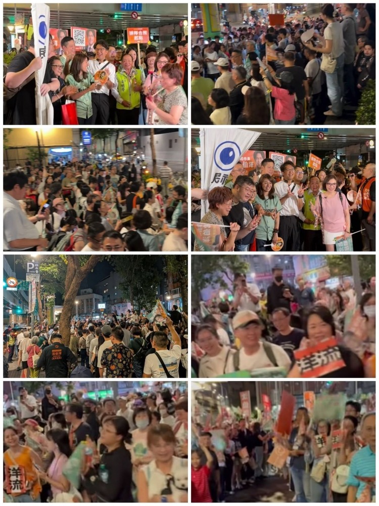 ❤️沈伯洋居然擔心人潮太多影響交通❤️所以一直押後到傍晚才宣佈❤️