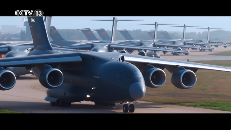 壯觀 ! 中國空軍運20機群