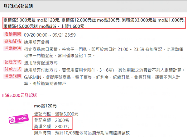 請問網路購物的規則﹝登記送﹞？