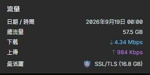 中華電信光世代1G/1G家用型,網路流量數據異常!?