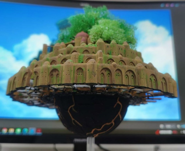 【心得&模型分享】光固化3D列印機購買前的公開說明書「天空之城」