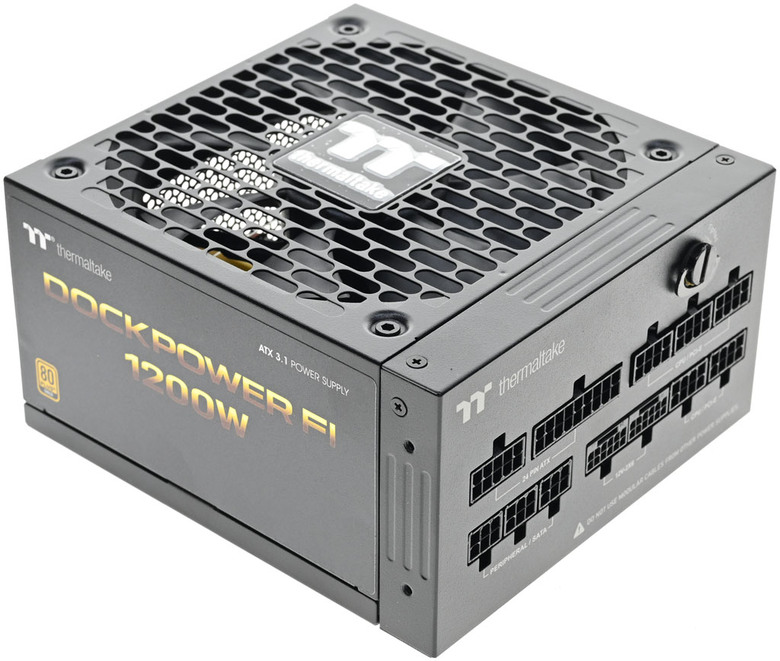 點我看大圖 Thermaltake DOCKPOWER FI 1200W金牌全模組電源開箱