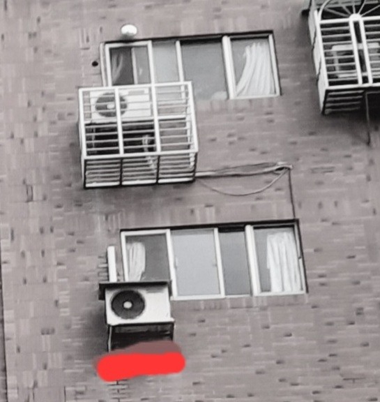 大樓外牆冷氣室外機位置