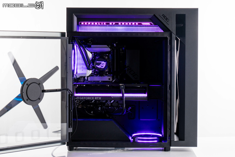 ROG G1000 電競桌機開箱 以獨特 AniMe Holo 投影燈效搭配優秀散熱設計的旗艦 PC