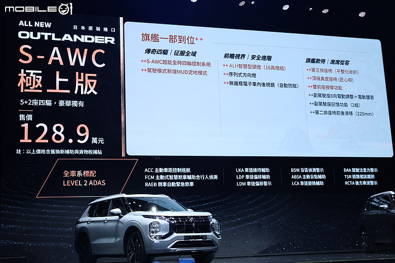 【採訪】建議售價116.9萬元起,Mitsubishi Outlander四代小改款正式上市!