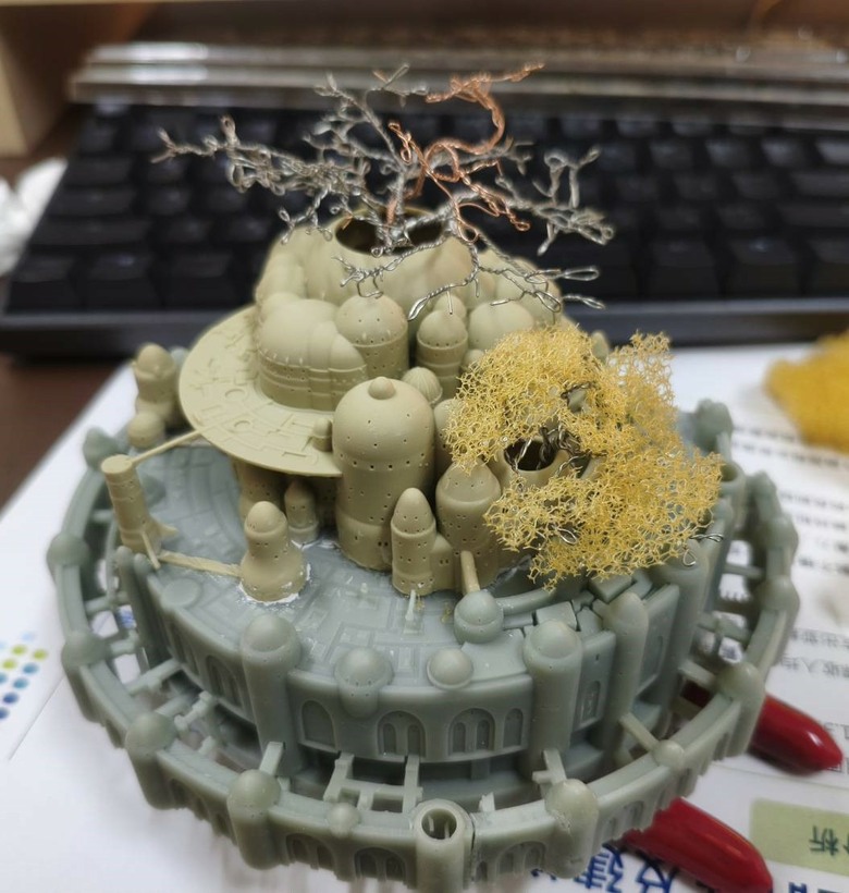 【心得&模型分享】光固化3D列印機購買前的公開說明書「天空之城」
