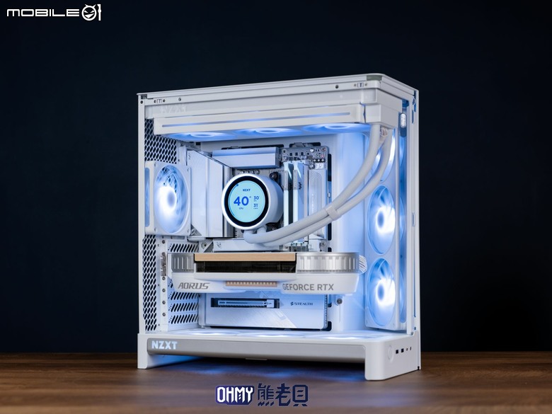 NZXT H6 RGB+一體式曲面玻璃雙艙海景機殼 滿配風扇x支援背插
