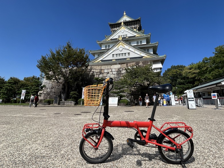 用 力 騎 到 大 阪 (大阪府廳、難波城跡、大阪城)