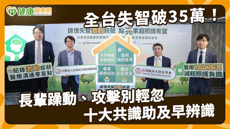 點我看大圖 全台失智人口破35萬!逾6成曾有情緒行為症狀醫談「激動」3大表現