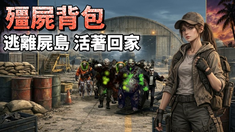 《DeadPack Survivors：殭屍背包》10月27日更新 末日求生 逃離殭屍島 將背包整理變成生死之戰 | 手槍、霰彈槍、步槍通通塞進背包 自動開火 自由拼圖配置、融合配件、強化裝備