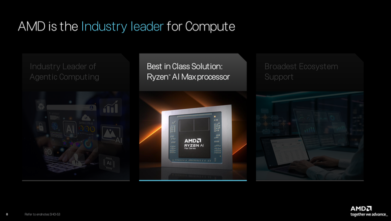 AMD 再度強調自家 Ryzen AI Max+ 處理器在 AI 代理時代的三大優勢 以 x86 架構搭配 Windows 原生支援提供完整生態系支援