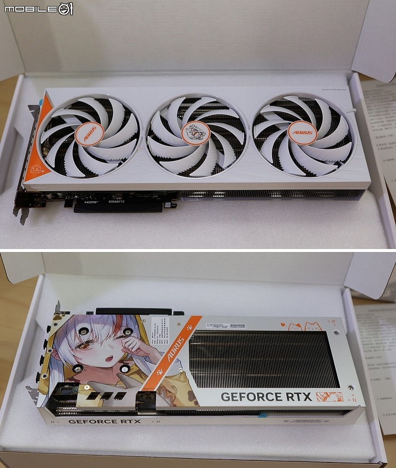 點我看大圖 技嘉雕妹 ARI 主題機成形 AORUS GeForce RTX 5060 ARI 8G