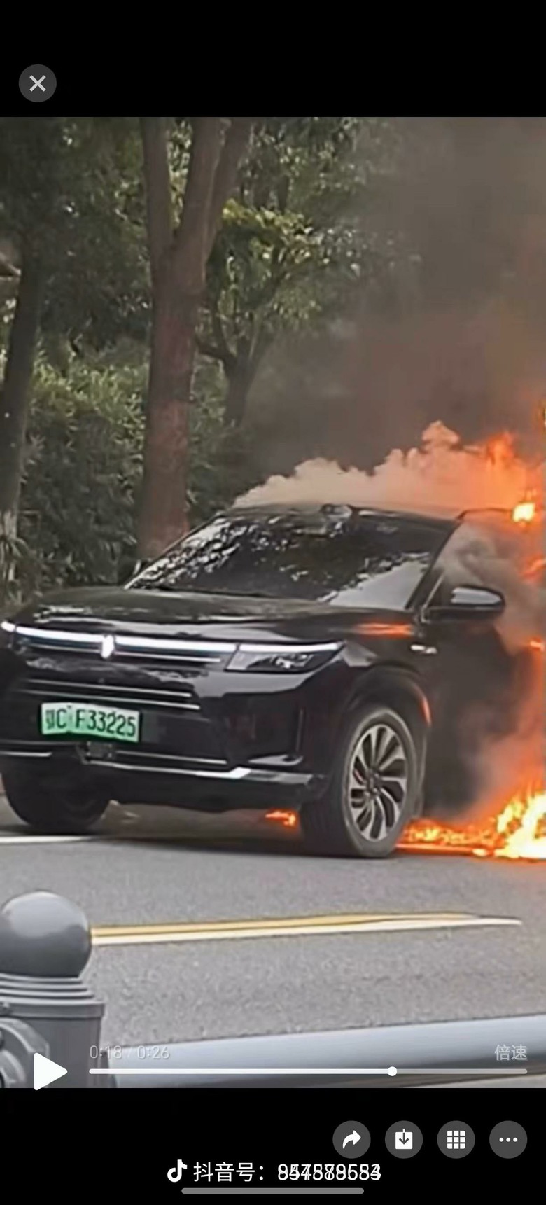 中國華為汽車再爆火燒車醜聞