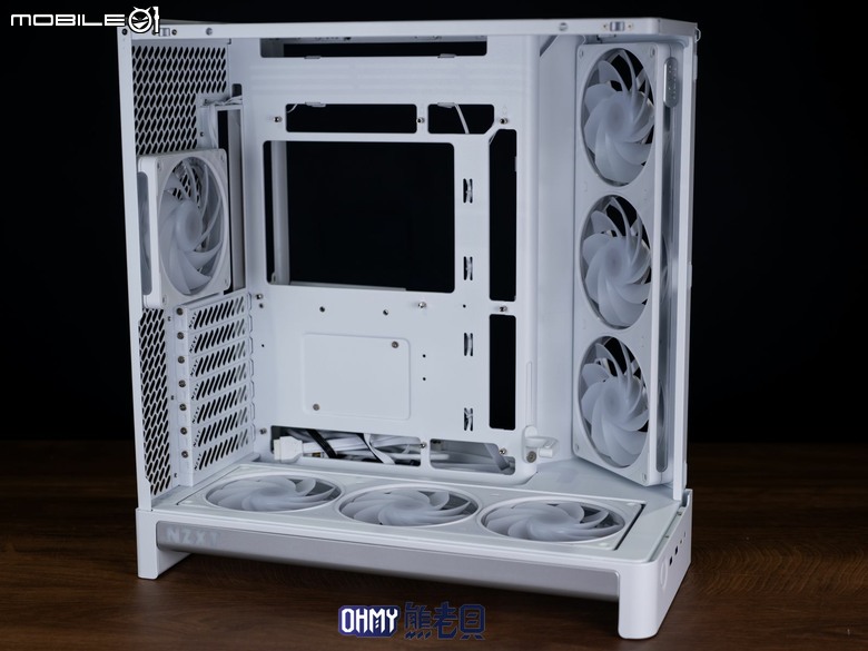 NZXT H6 RGB+一體式曲面玻璃雙艙海景機殼 滿配風扇x支援背插