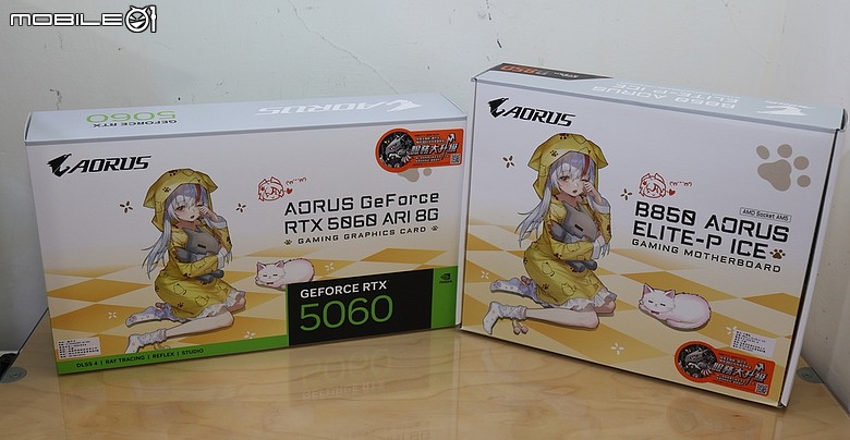 點我看大圖 技嘉雕妹 ARI 主題機成形 AORUS GeForce RTX 5060 ARI 8G