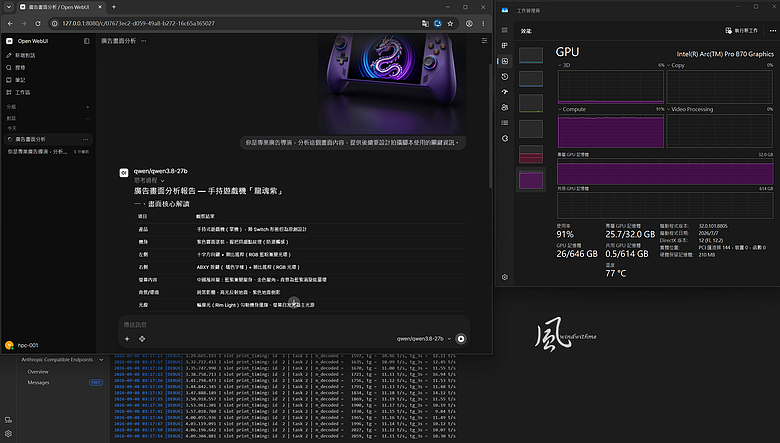 兼顧地端AI與遊戲！Intel Arc Pro B70 32G在Xeon工作站與270K雙平台實測
