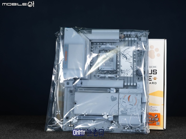 Q萌形象二次元雕妹 技嘉 B850 AORUS ELITE-P ICE主機板