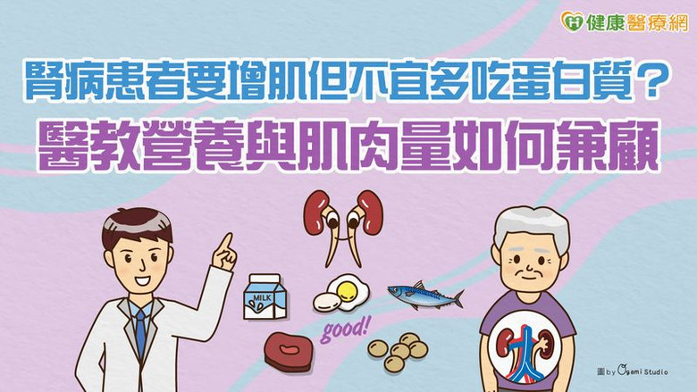 點我看大圖 腎友如何護腎又保肌?飲食選擇、醫療介入、運動策略一次了解