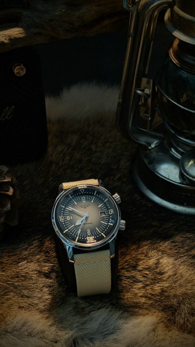 點我看大圖 開箱Longines Legend Diver系列 (浪琴復刻傳奇潛水腕錶)