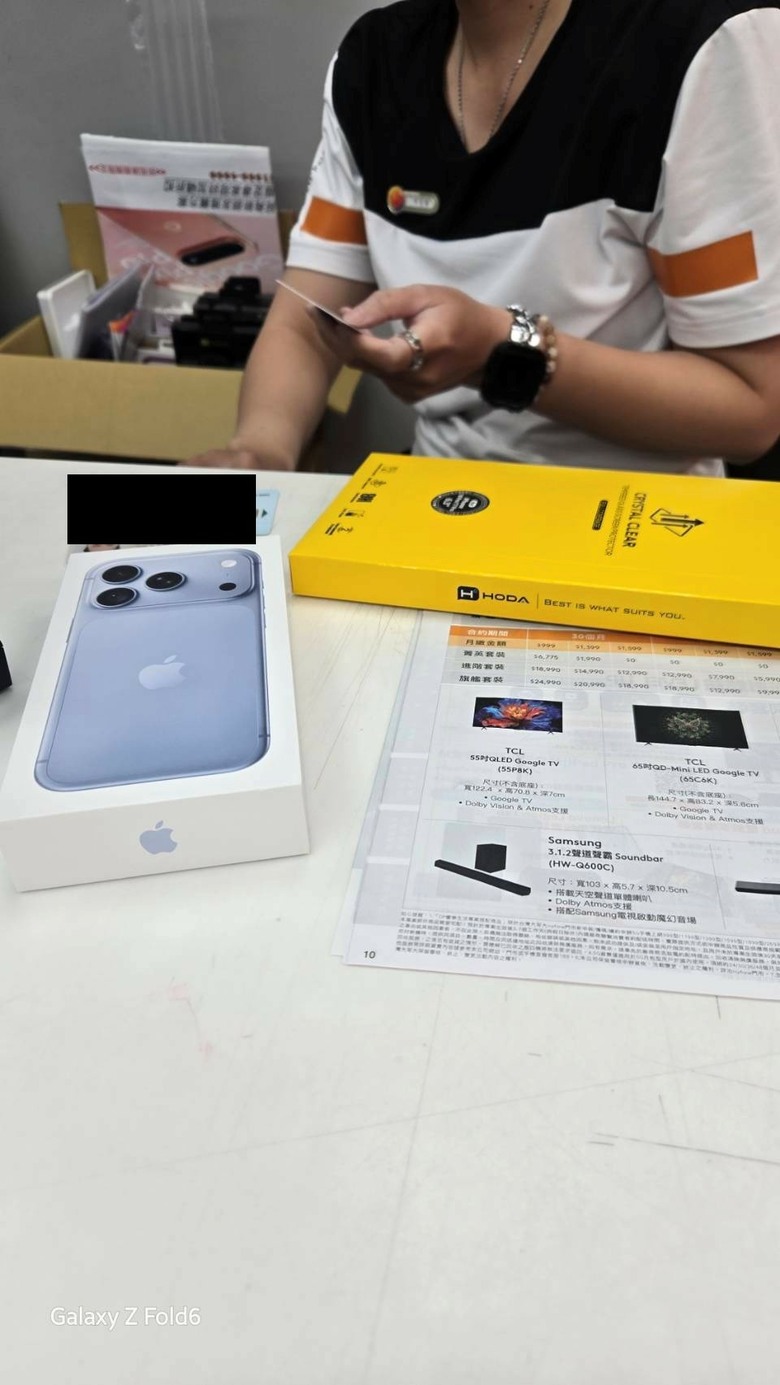 終於拿到iPhone 18 pro 512GB冰川藍