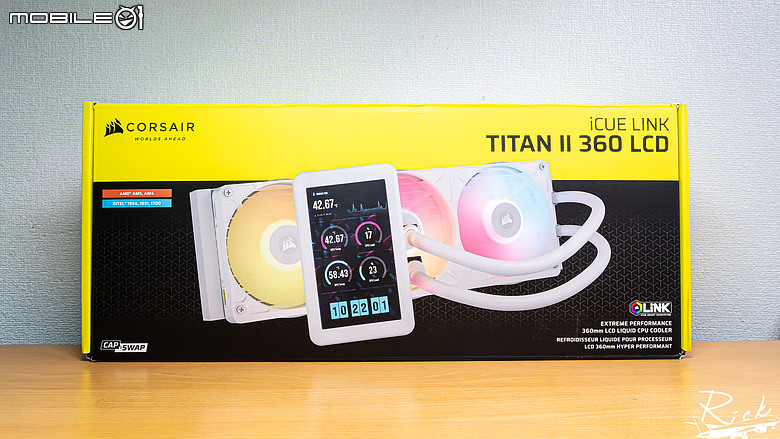 【開箱】水泵升級、加大螢幕 | CORSAIR iCUE LiNK TITAN II 360 RX LCD WHITE