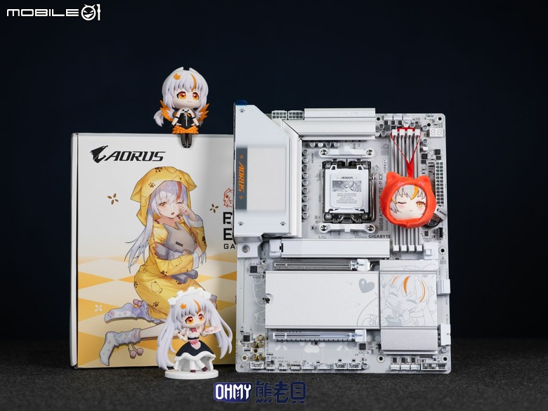 Q萌形象二次元雕妹 技嘉 B850 AORUS ELITE-P ICE主機板