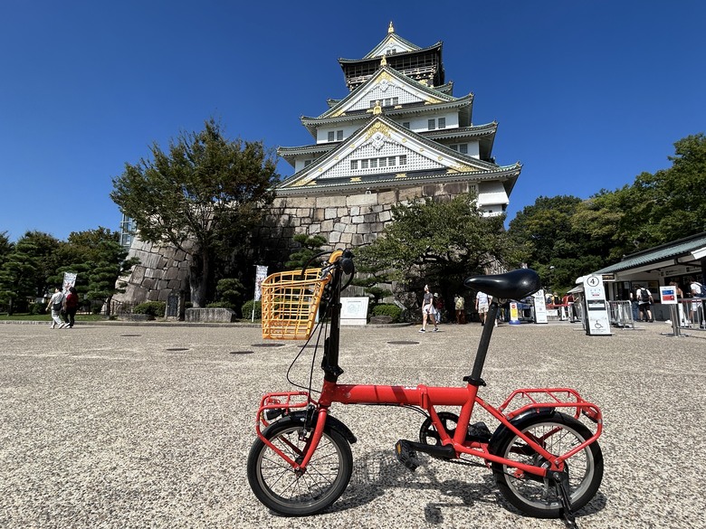 用 力 騎 到 大 阪 (大阪府廳、難波城跡、大阪城)