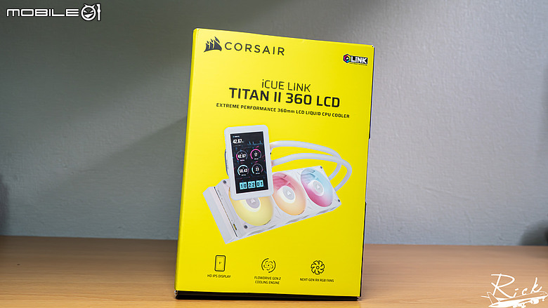 【開箱】水泵升級、加大螢幕 | CORSAIR iCUE LiNK TITAN II 360 RX LCD WHITE