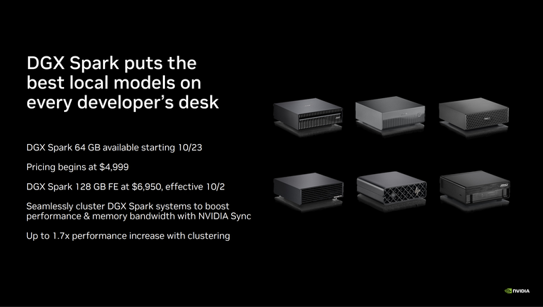 NVIDIA AI 小金盒 DGX Spark 推出 64GB 版本 使用更具彈性但是價格也大漲價
