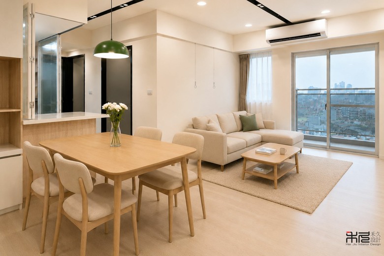 【作品開箱】三重20坪新成屋|一家四口的收納與透光,用一道拉門解決