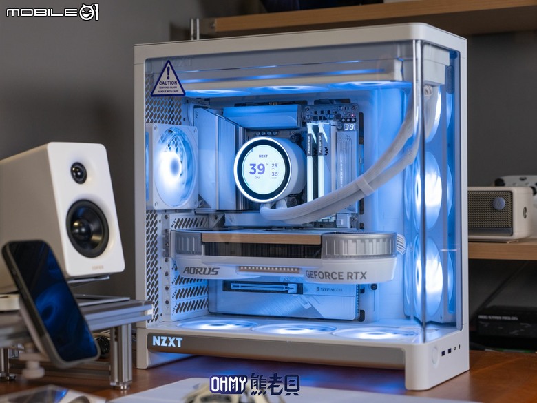NZXT H6 RGB+一體式曲面玻璃雙艙海景機殼 滿配風扇x支援背插