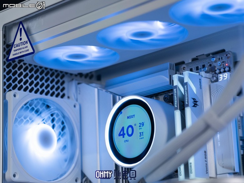 NZXT H6 RGB+一體式曲面玻璃雙艙海景機殼 滿配風扇x支援背插