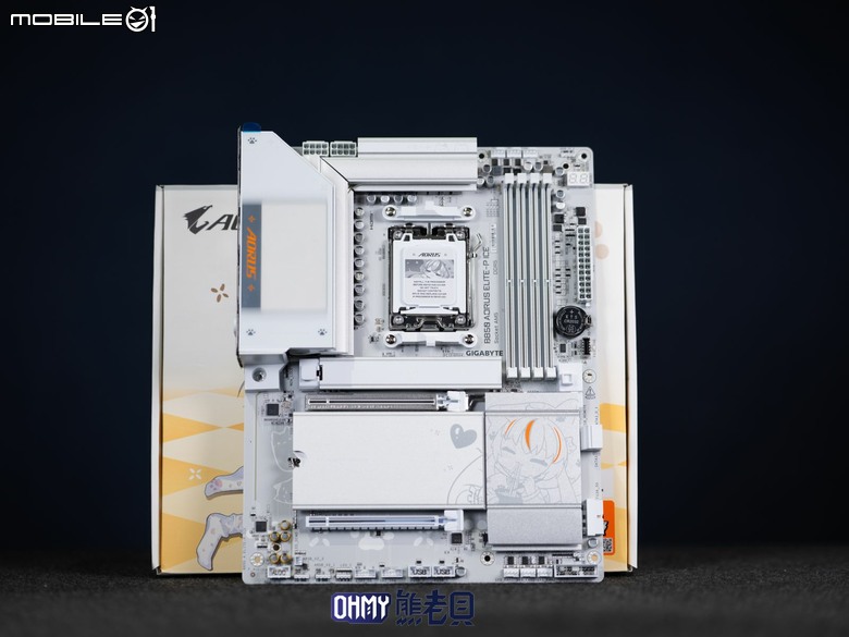 Q萌形象二次元雕妹 技嘉 B850 AORUS ELITE-P ICE主機板